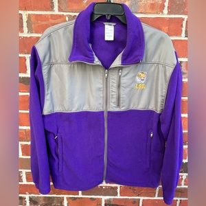 Genuine Stuff LSU Tigers Men’s Long Sleeve Full Zip Purple/Gray XL Jacket